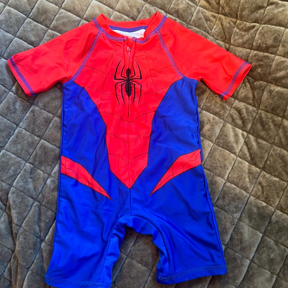 Toddler Boys' Marvel Spider-Man One Piece
Rash Guard - Red 2T